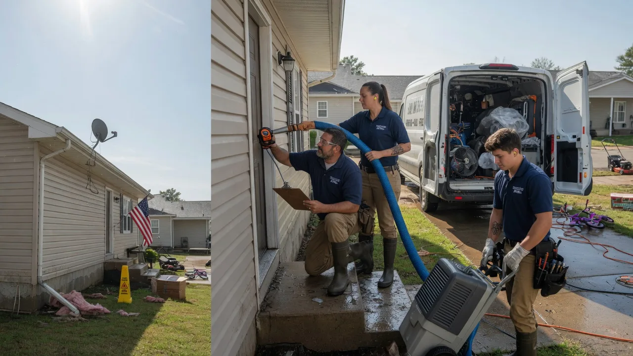 Ceiling Water Damage Restoration in Levasy, MO near me